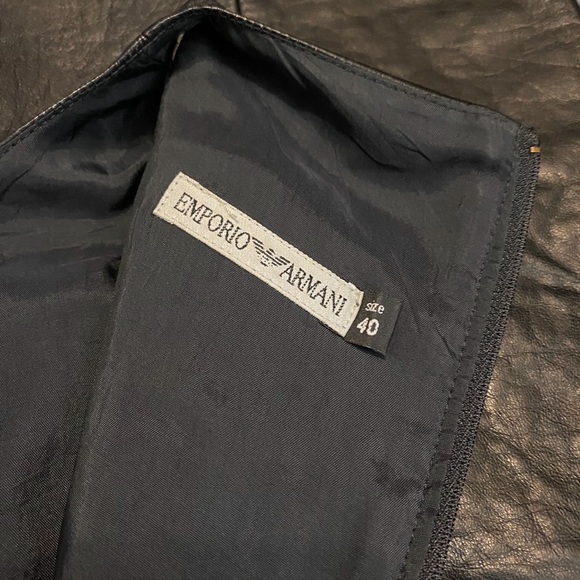 🔹EMPORIO ARMANI🔹EXCELLENT CONDITION • Authentic • England lamb leather. - Picture 10 of 14